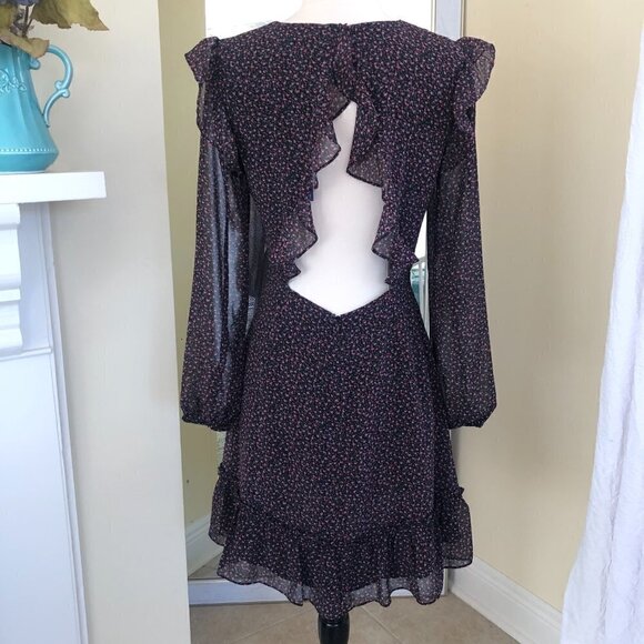 NWT Rebecca Minkoff Cosette Floral Cutout Mini Dress Size 4 MSRP $198 - Picture 4 of 15